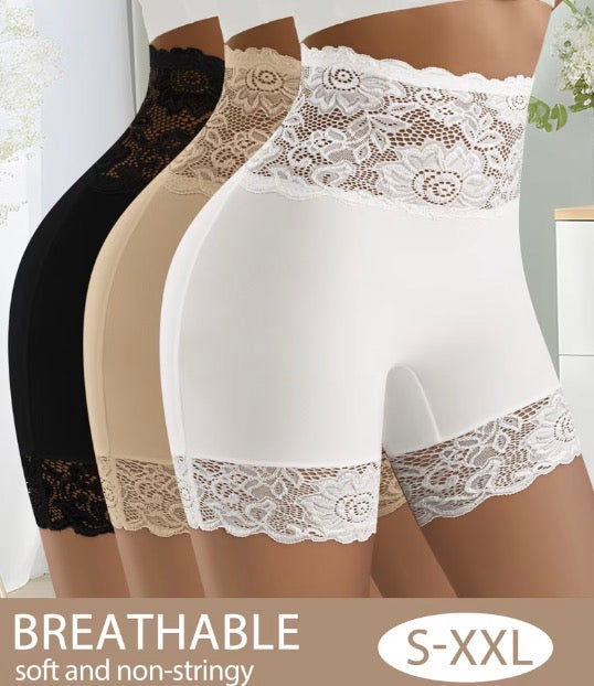 ShapeContour ComfortLace Anti-Chafe Shaping Shorts (3-Pack)