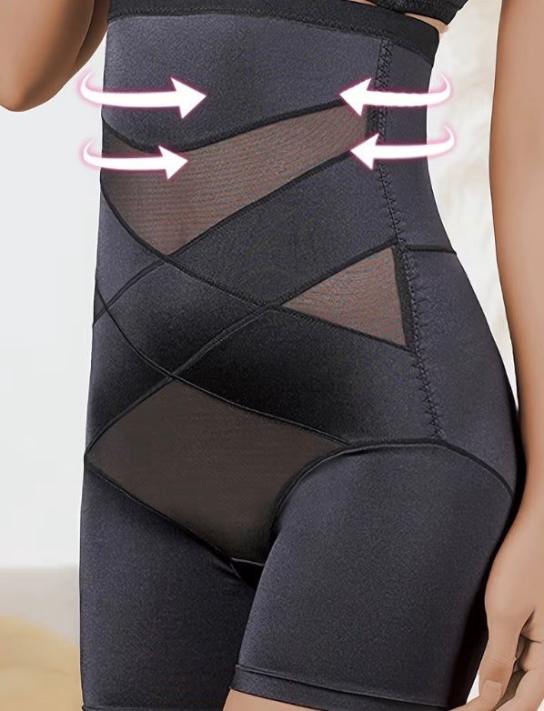 ShapeContour Mesh Sculpt High-Waist Shorts