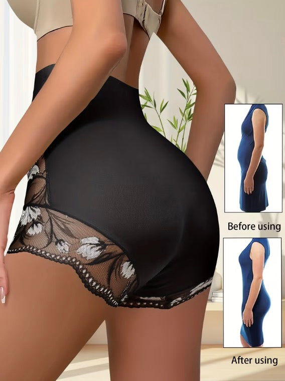 ShapeContour LaceSilk High-Waist Sculpting Brief